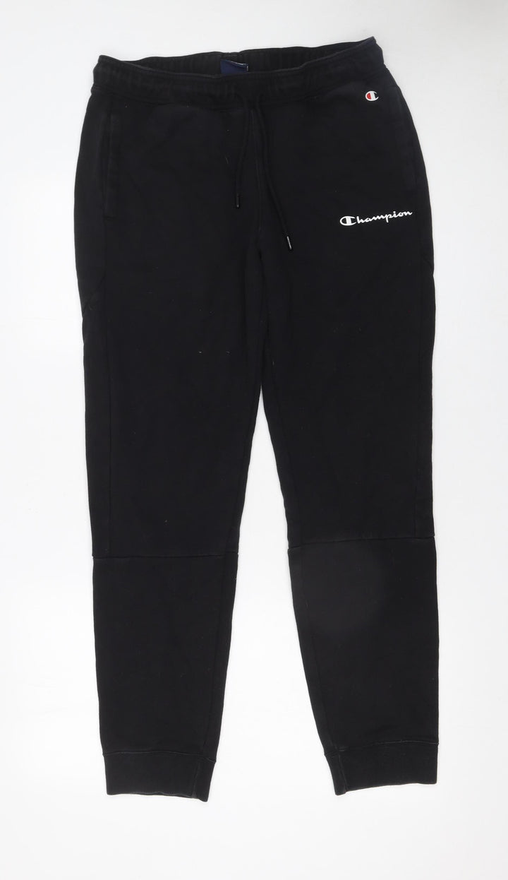 Champion Men's Black Jogger Sweatpants M Regular Fit Fleece