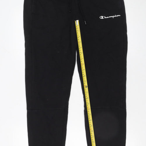 Champion Men's Black Jogger Sweatpants M Regular Fit Fleece