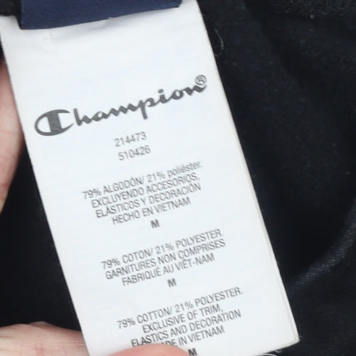Champion Men's Black Jogger Sweatpants M Regular Fit Fleece