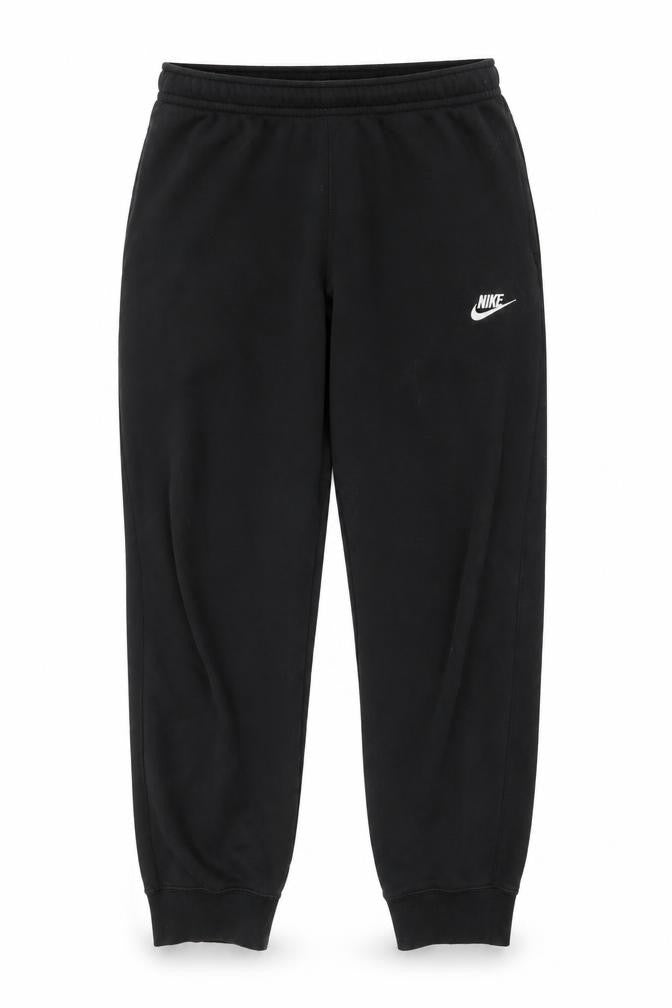 Nike Men's Black Jogger Sweatpants L Regular Fit Tapered Logo