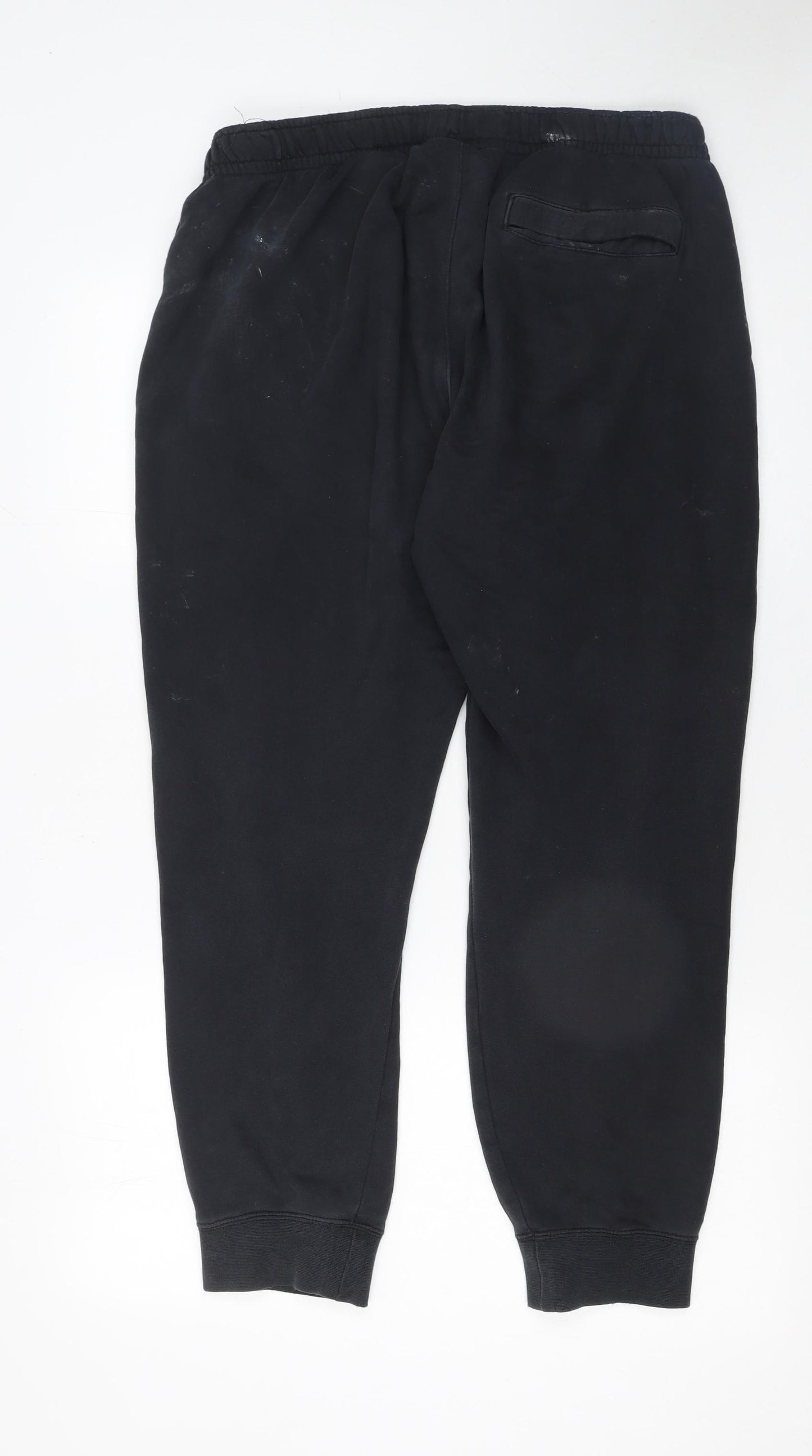 Nike Men's Black Jogger Sweatpants L Regular Fit Tapered Logo