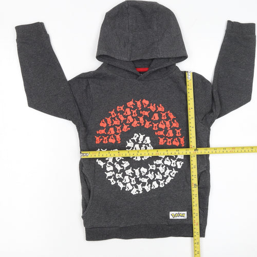 Character.com Boys Grey Pokemon Hoodie 5-6 Years Pullover Fleece