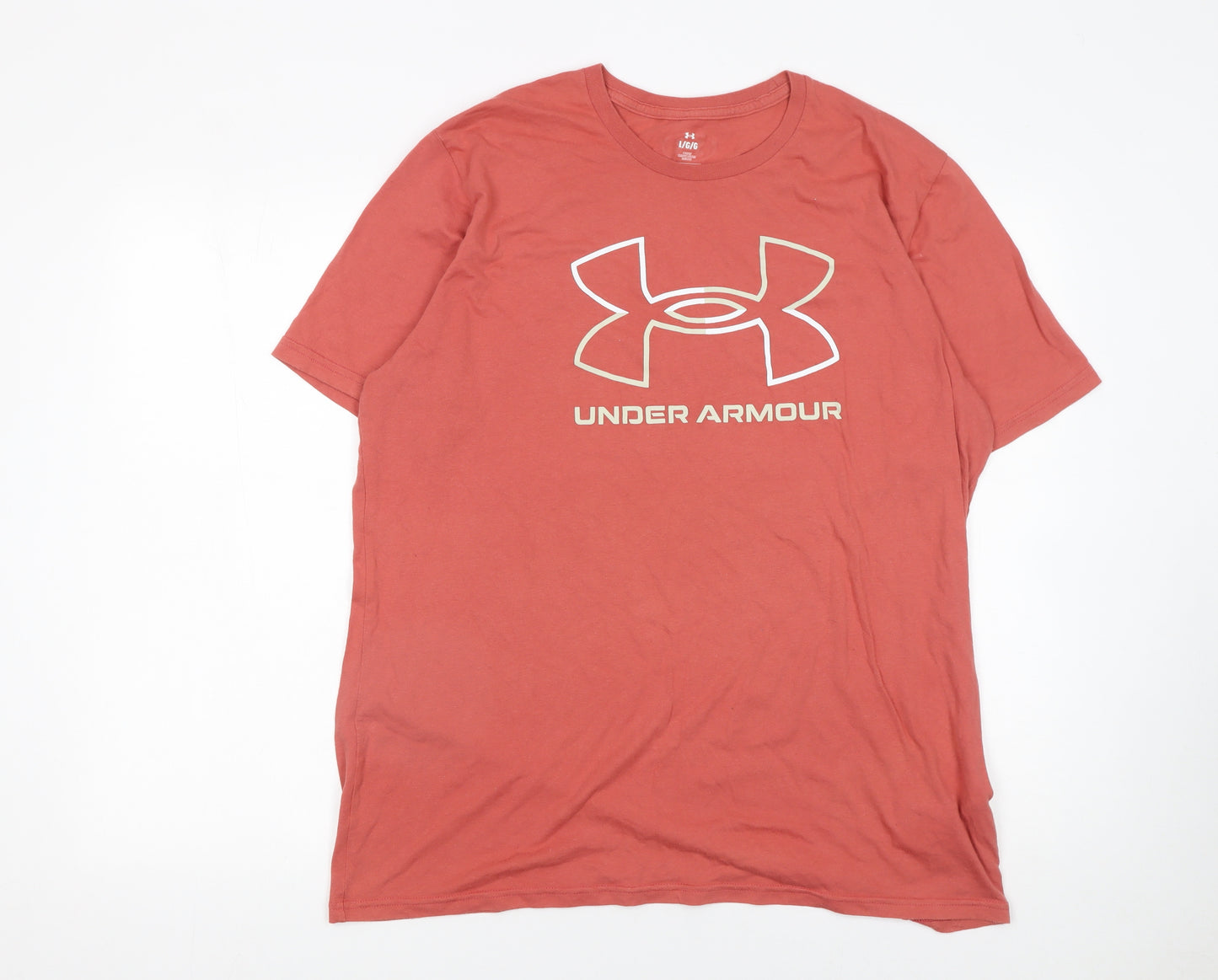 Under Armour Men's Red Logo Graphic T-Shirt Size L Relaxed Fit