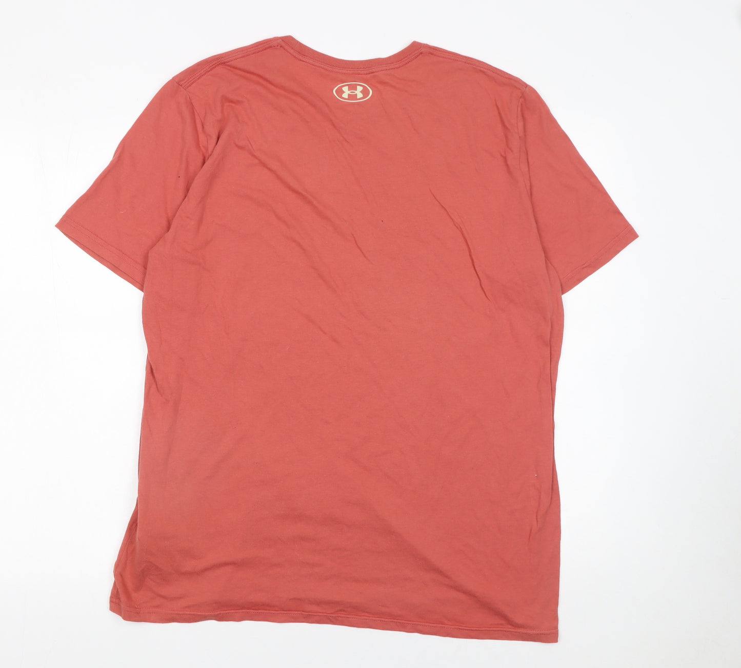 Under Armour Men's Red Logo Graphic T-Shirt Size L Relaxed Fit