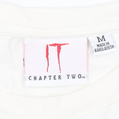 IT Chapter Two Men's White Horror Graphic T-Shirt Size M