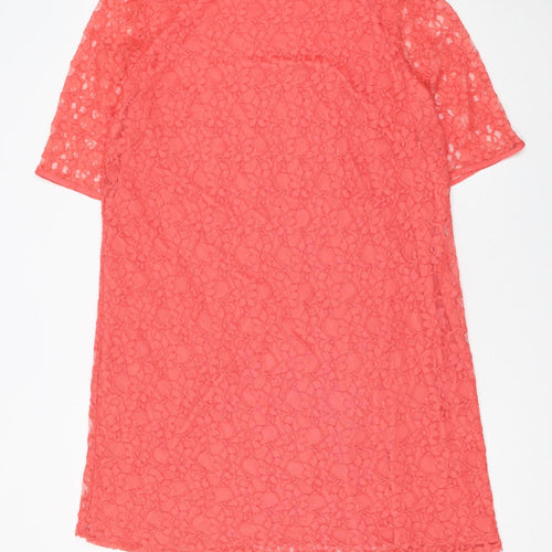 Matalan Women’s Pink Lace Shift Dress Size 18 Knee Length
