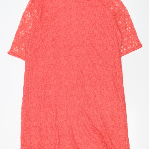 Matalan Women’s Pink Lace Shift Dress Size 18 Knee Length