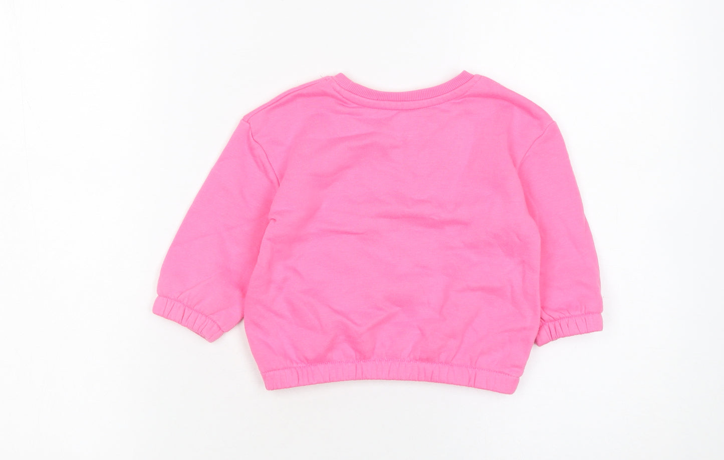 Primark Girls Pink Minnie Mouse Sweatshirt 12-18 Months Pullover Jumper
