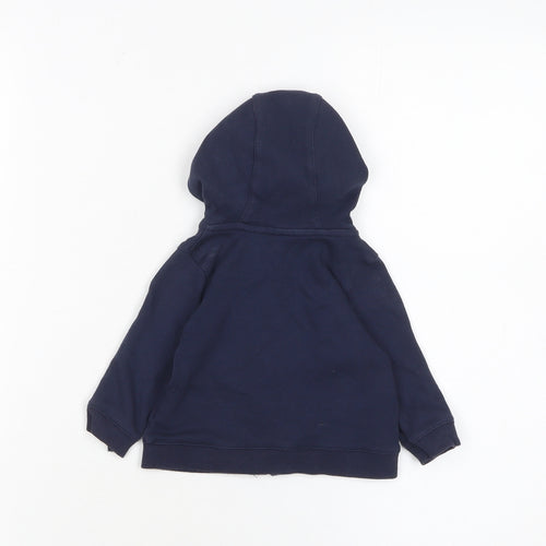 Lyle & Scott Unisex Baby Blue 0-3 Months Hooded Cotton Zip Jacket