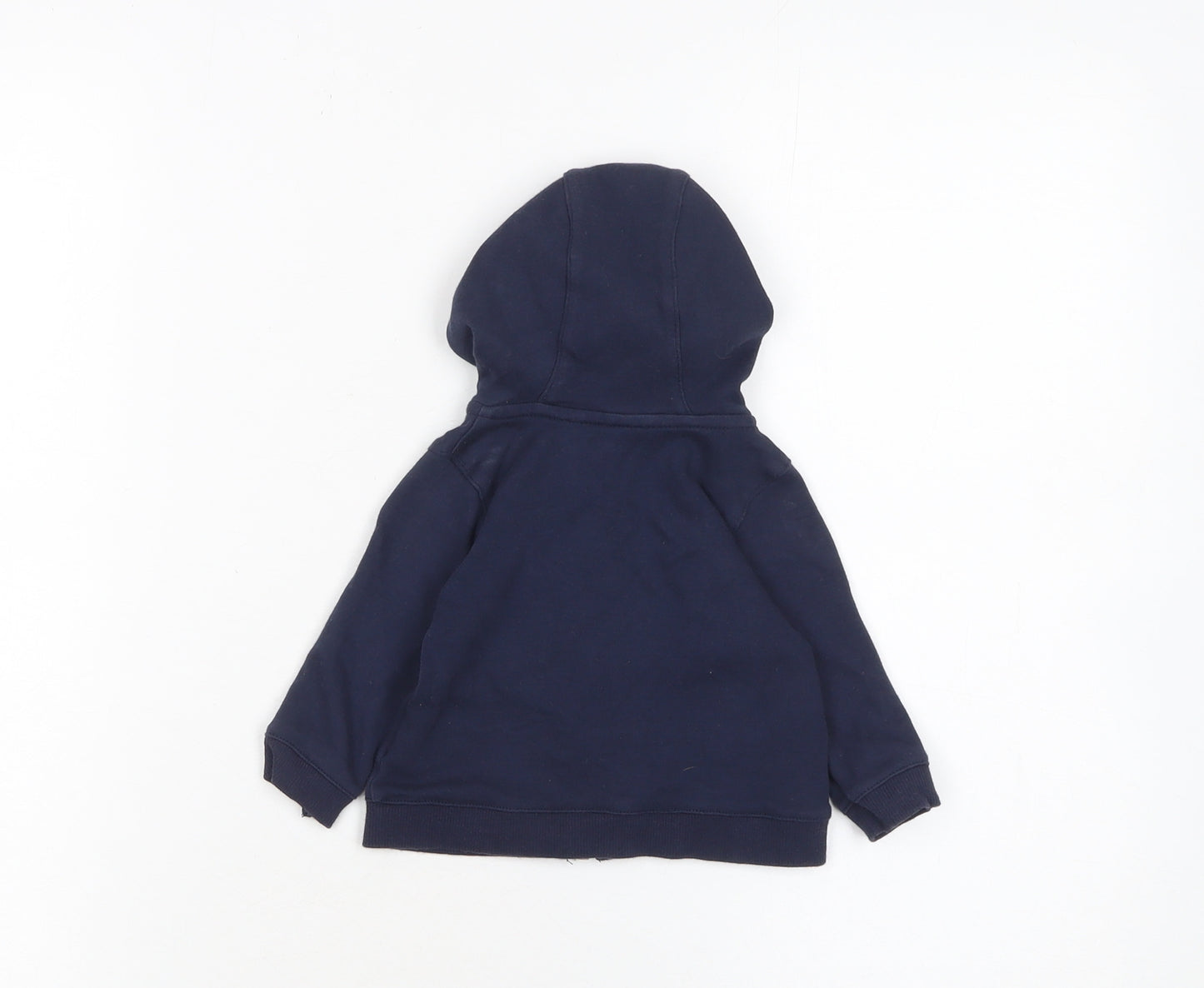 Lyle & Scott Unisex Baby Blue 0-3 Months Hooded Cotton Zip Jacket