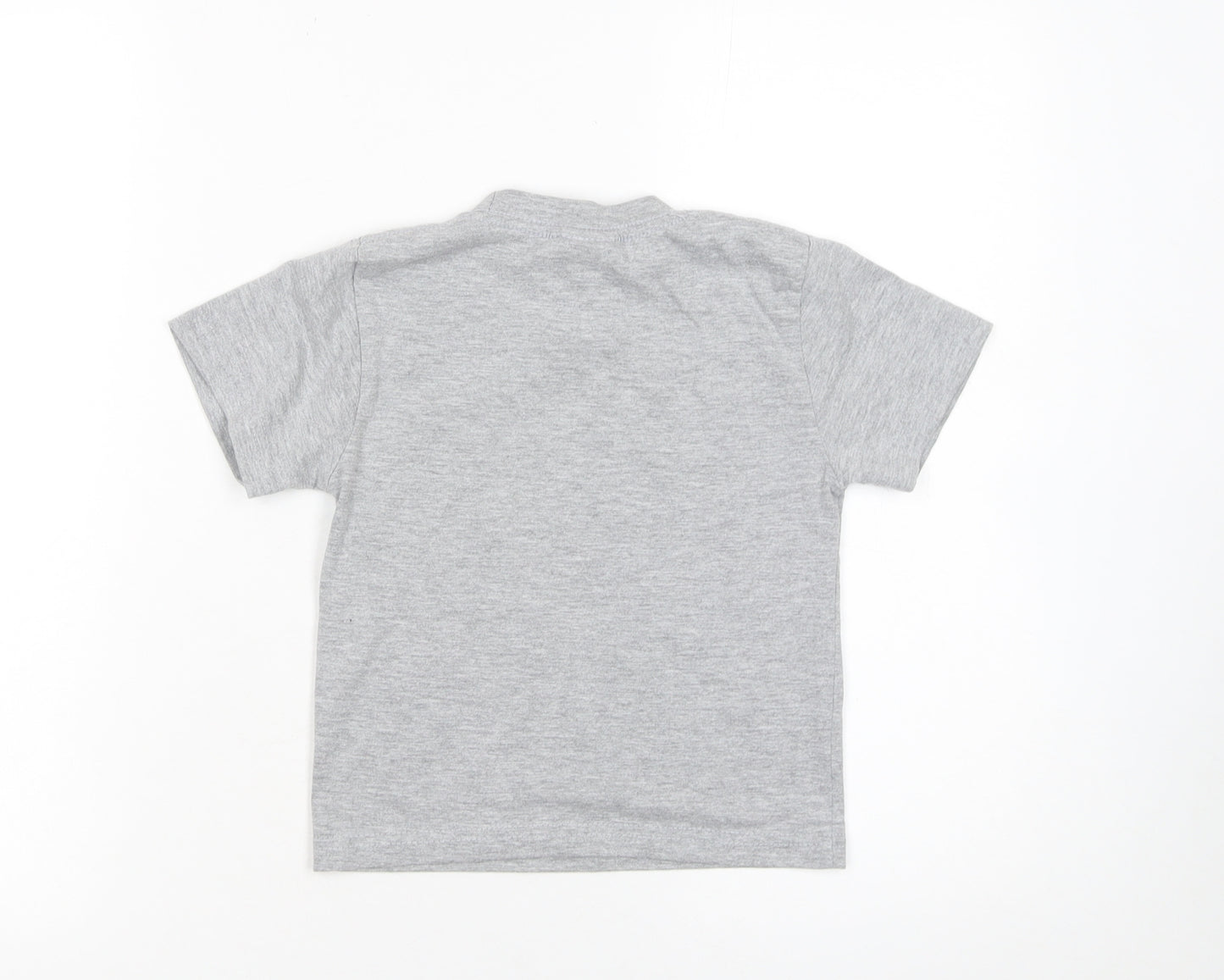 NYPD Boys Grey Short Sleeve Cotton Graphic T-Shirt XS (2-4 Years)