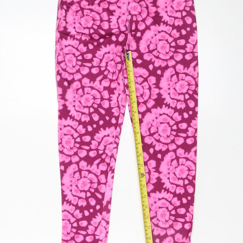 Dunnes Stores Girls Pink Tie Dye Stretch Leggings 10-11 Years