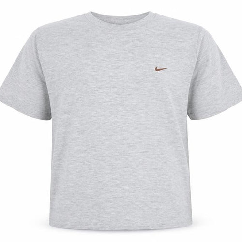 Nike Men's Grey Short Sleeve Crew Neck Cotton T-Shirt Size M