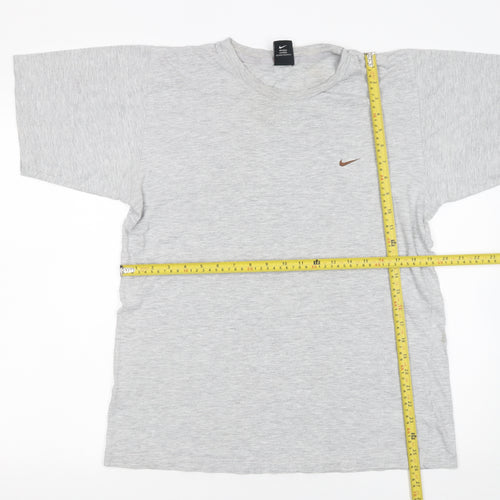 Nike Men's Grey Short Sleeve Crew Neck Cotton T-Shirt Size M