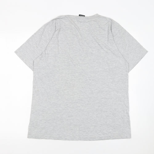 Nike Men's Grey Short Sleeve Crew Neck Cotton T-Shirt Size M