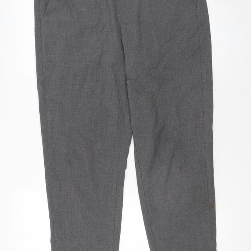 Savida Women’s Grey Cropped Tapered Trousers Size 12