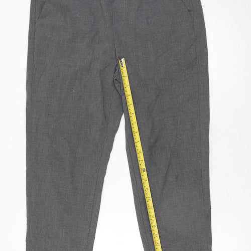 Savida Women’s Grey Cropped Tapered Trousers Size 12