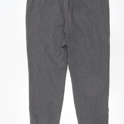 Savida Women’s Grey Cropped Tapered Trousers Size 12