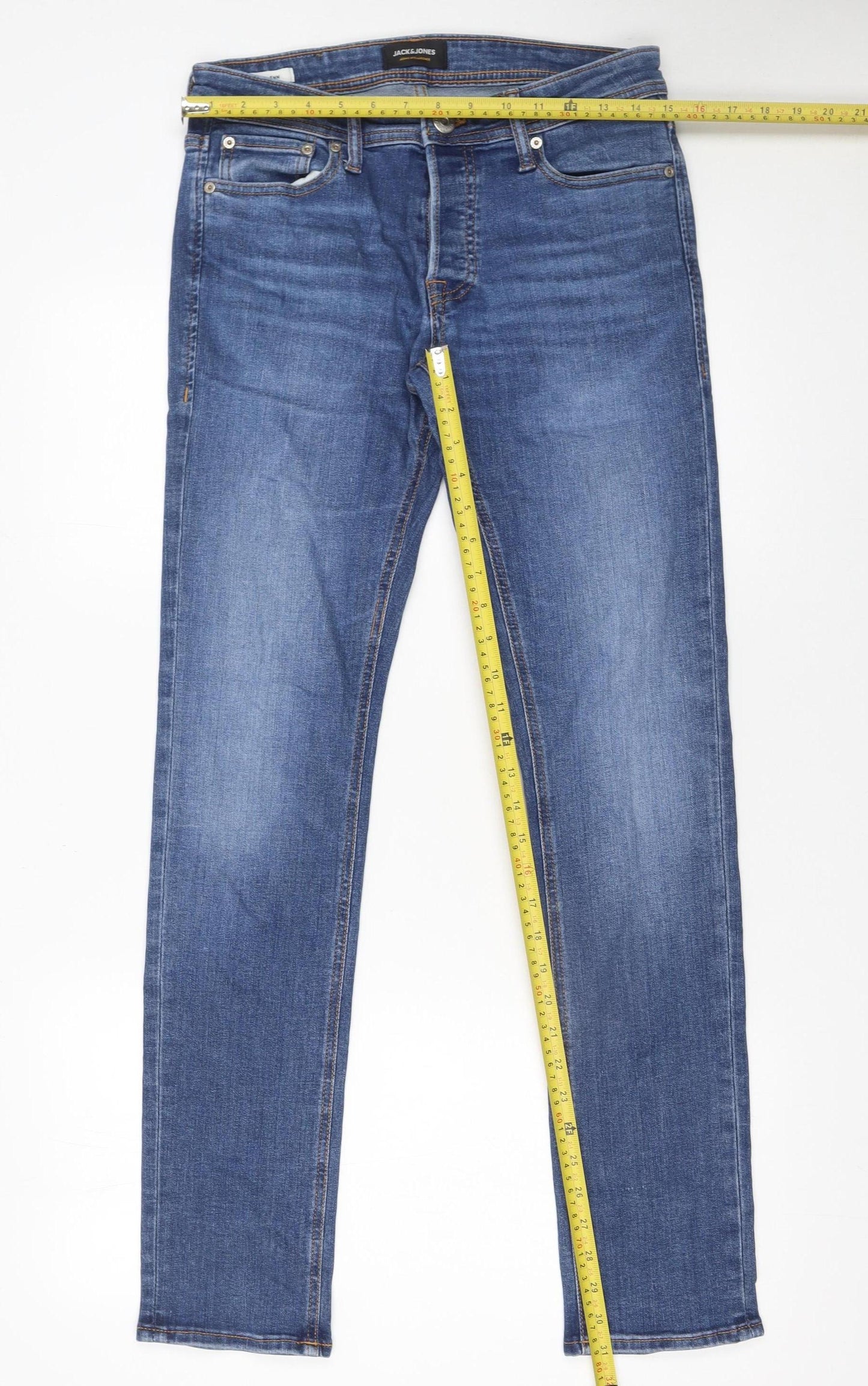 Jack & Jones Men’s Blue Slim Fit Denim Jeans 29W 32L