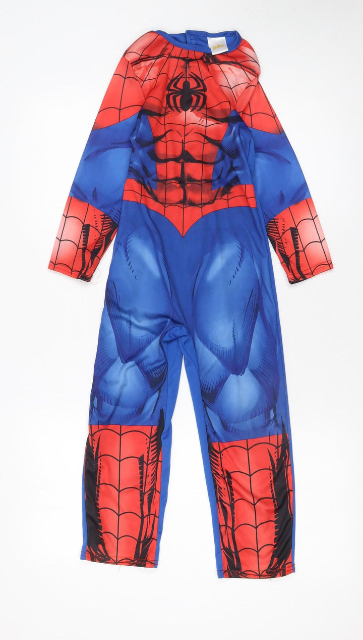 Rubies Boys Blue Red Spider-Man Superhero Catsuit Outfit 5-6 Years