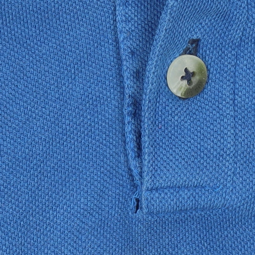 Tog Twenty Four Men's Blue Cotton Short Sleeve Polo Shirt M