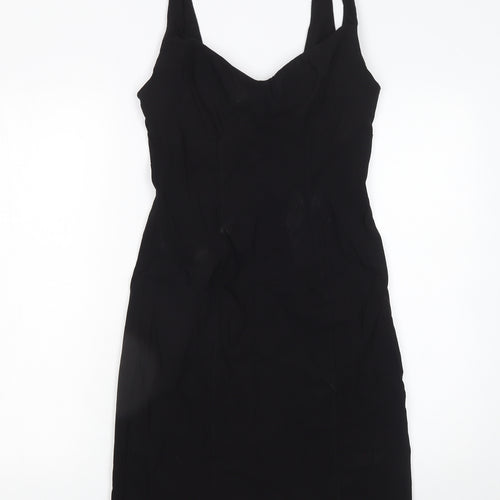 Primark Women’s Black Size 12 Bodycon Knee Length Sleeveless Dress