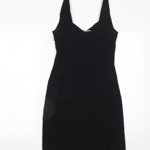 Primark Women’s Black Size 12 Bodycon Knee Length Sleeveless Dress