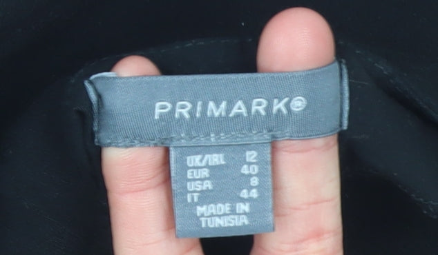 Primark Women’s Black Size 12 Bodycon Knee Length Sleeveless Dress