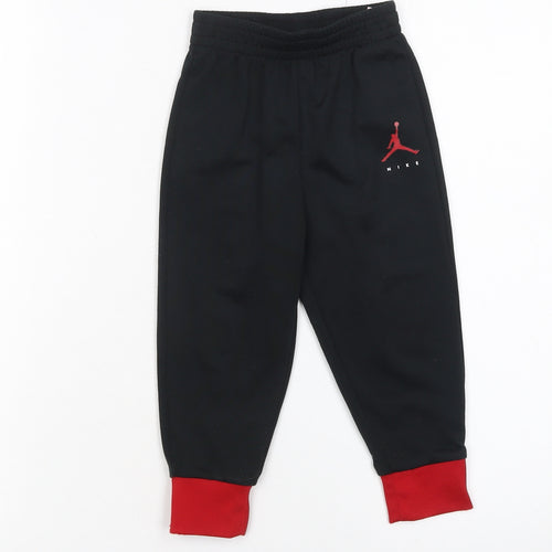 Nike Jordan Black Jogger Trousers Unisex Baby 24 Months Sportswear