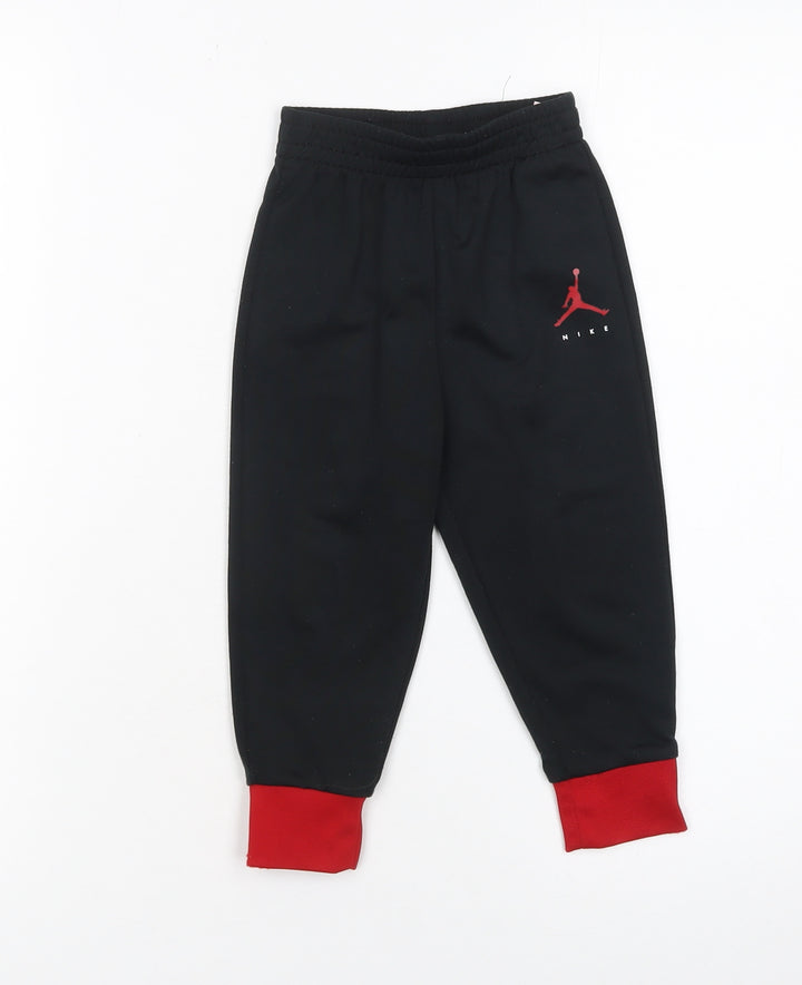 Nike Jordan Black Jogger Trousers Unisex Baby 24 Months Sportswear