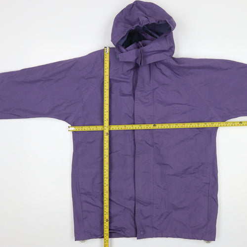Peter Storm Girls Purple Waterproof Hooded Rain Coat Jacket 11-12 Years