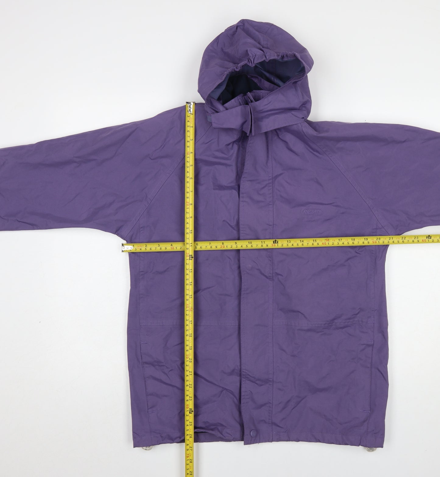 Peter Storm Girls Purple Waterproof Hooded Rain Coat Jacket 11-12 Years