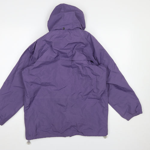 Peter Storm Girls Purple Waterproof Hooded Rain Coat Jacket 11-12 Years