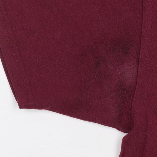 Vans Men's Burgundy Classic Fit Graphic Print T-Shirt Size M