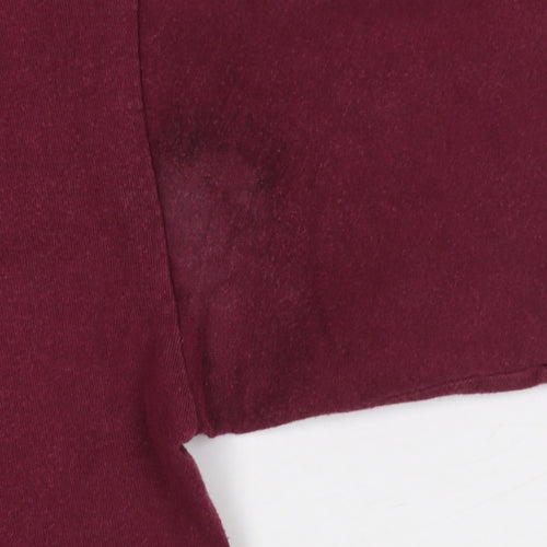 Vans Men's Burgundy Classic Fit Graphic Print T-Shirt Size M