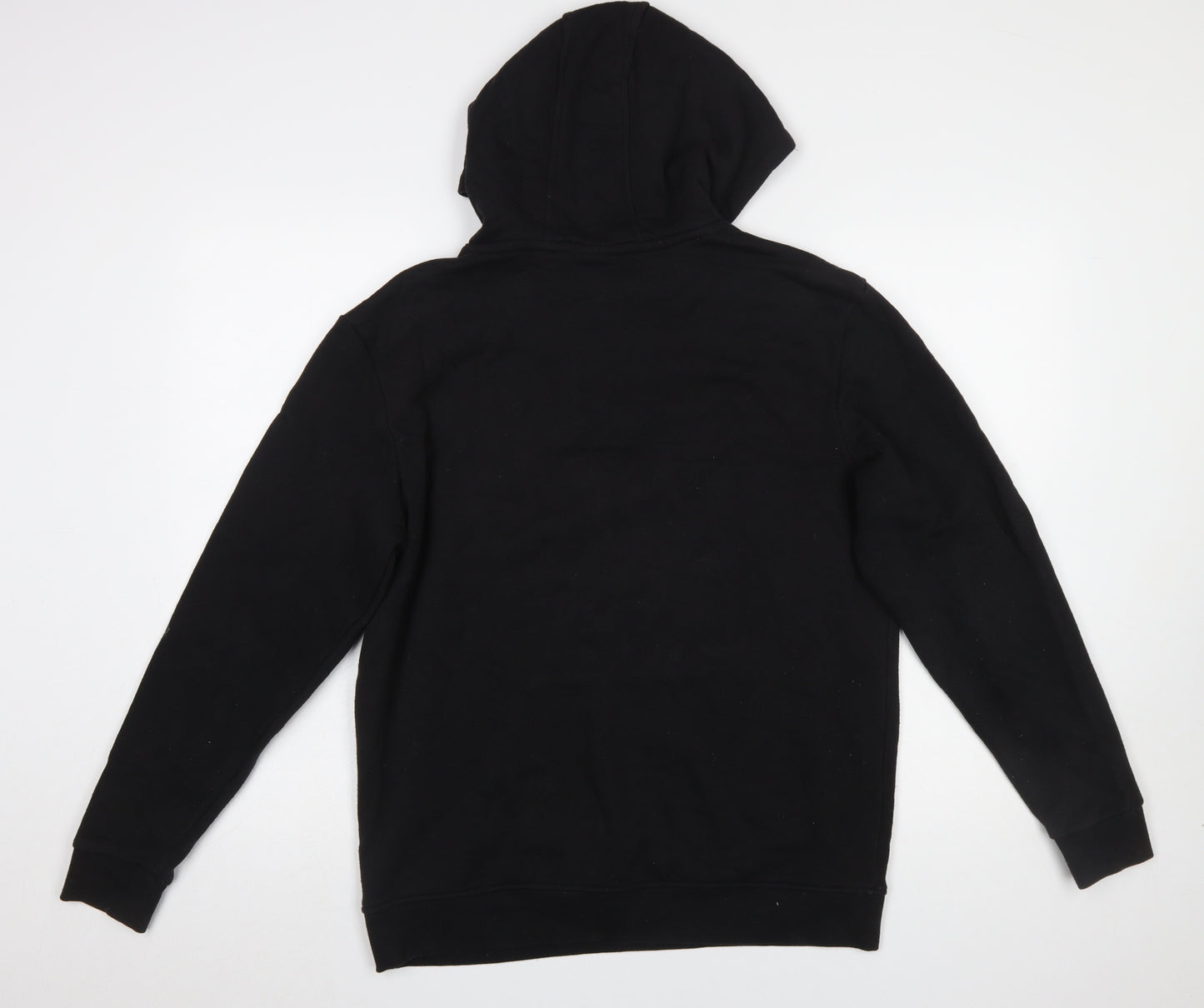 Lonsdale Women Black 1/4 Zip Hoodie Size 12 Cotton Blend