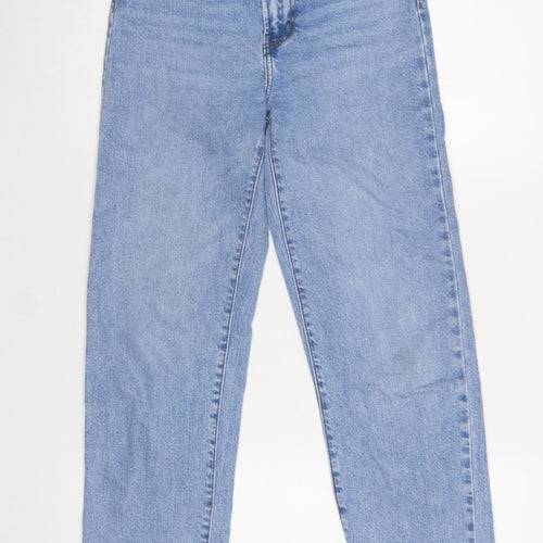 Primark Women’s Blue High Rise Mom Jeans Size 4 Relaxed Fit Denim