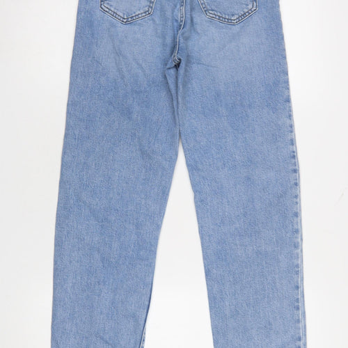 Primark Women’s Blue High Rise Mom Jeans Size 4 Relaxed Fit Denim