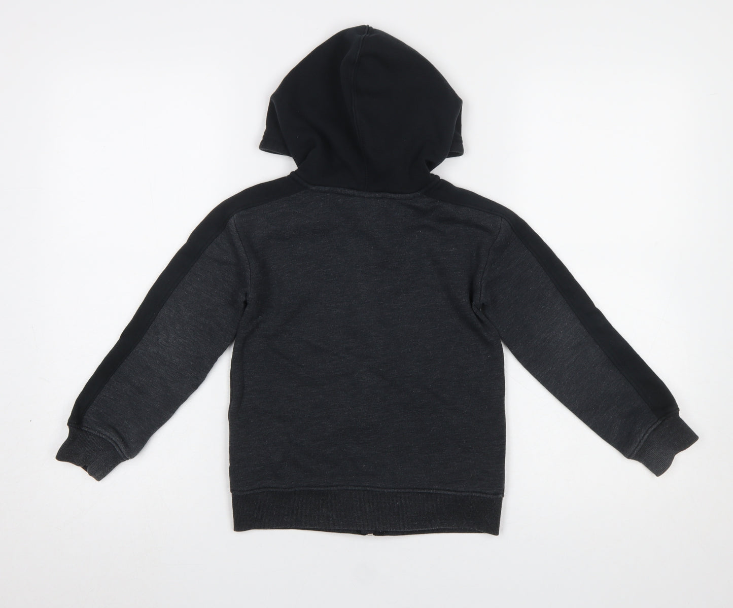 Under Armour Boys Black Full Zip Hoodie 5-6 Years Cotton Blend