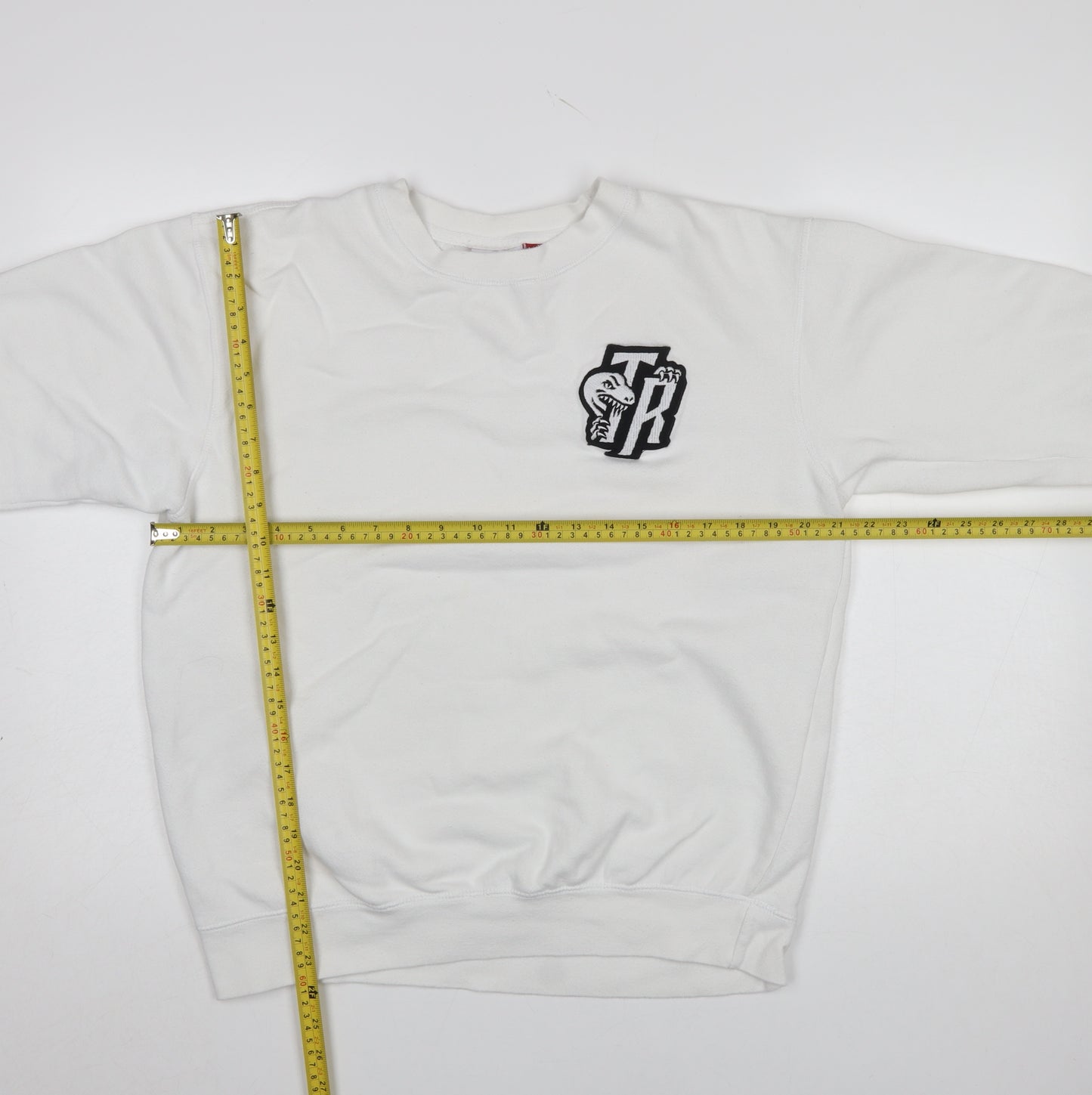 Mitchell & Ness Men's White L Pullover Sweatshirt Crew Neck Logo Sports Style