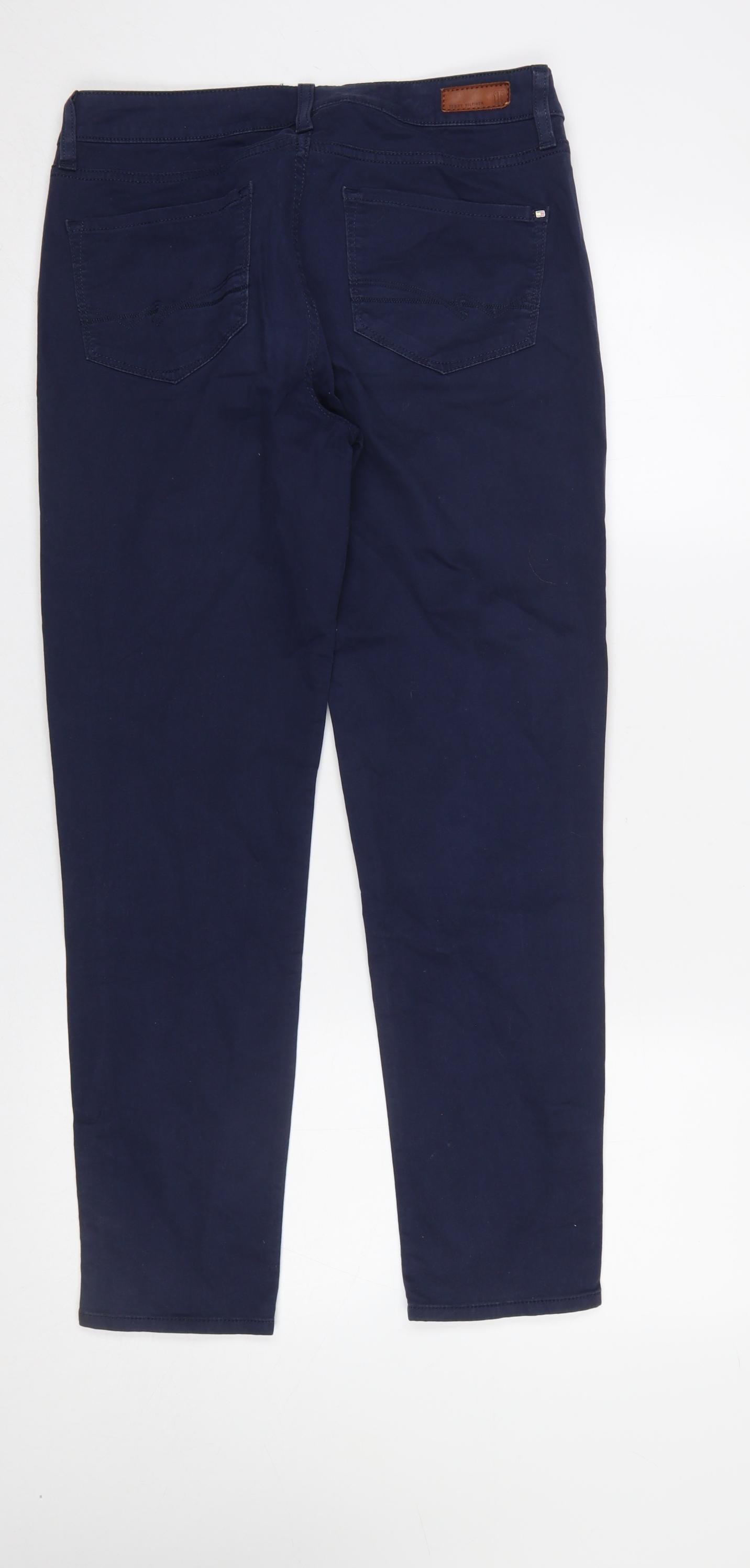 Tommy Hilfiger Womens Blue Size 6 Slim Fit Ankle Zip Jeans