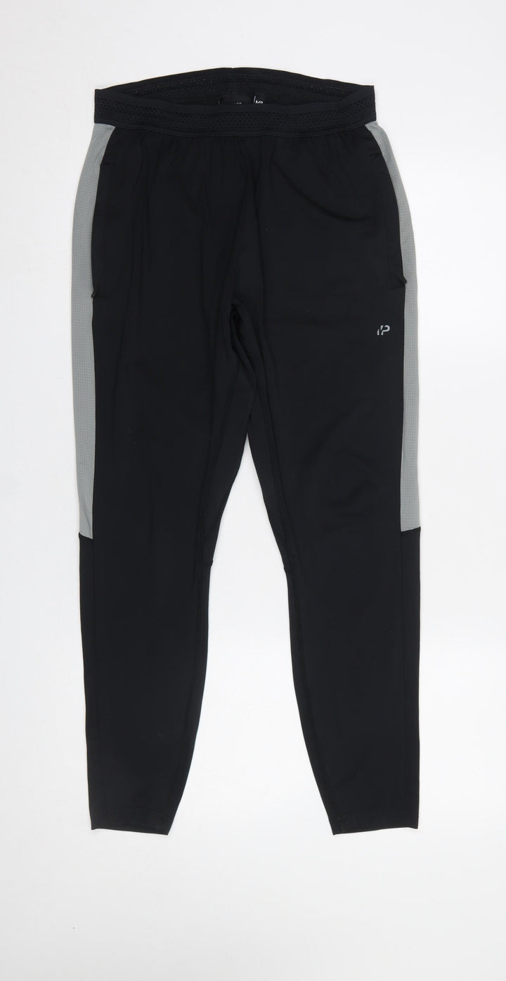 MP Women's Black Active Jogger Trousers Size S Polyester Blend