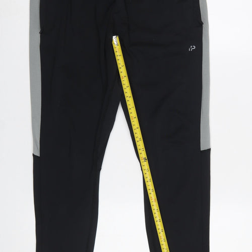 MP Women's Black Active Jogger Trousers Size S Polyester Blend