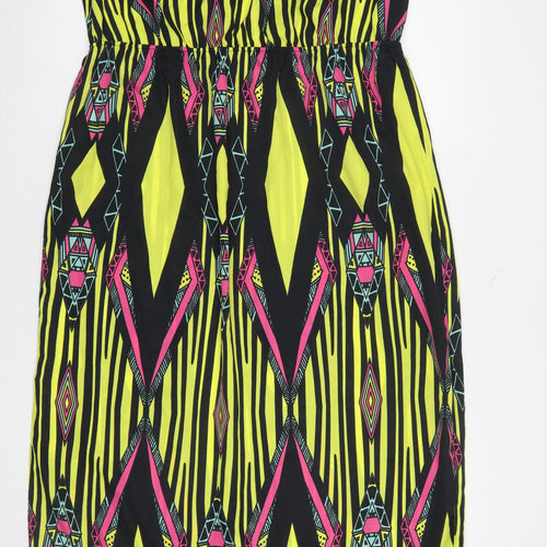 River Island Womens Multicoloured Size 16 Sleeveless Shift Dress