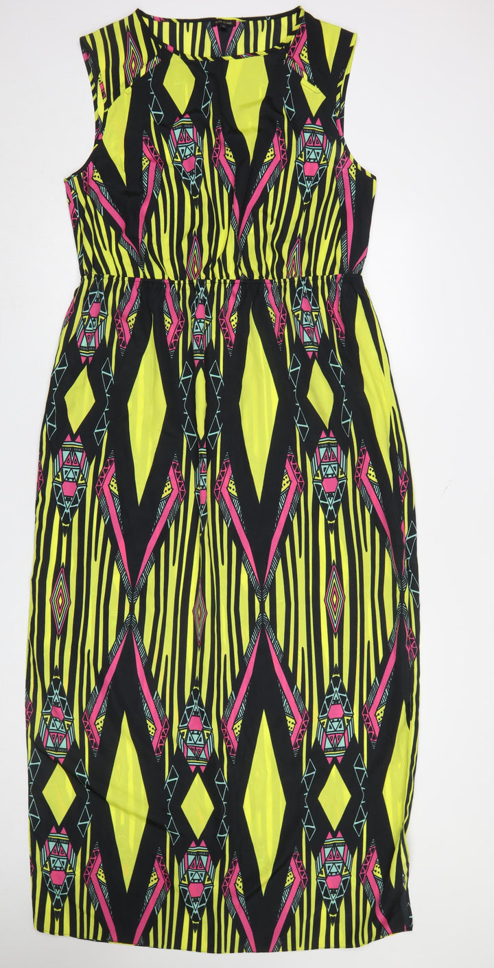 River Island Womens Multicoloured Size 16 Sleeveless Shift Dress