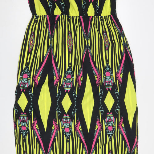 River Island Womens Multicoloured Size 16 Sleeveless Shift Dress