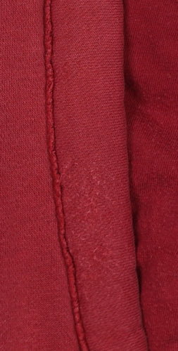 Hollister Women Red Pullover Hoodie Small Cotton Blend Logo Print