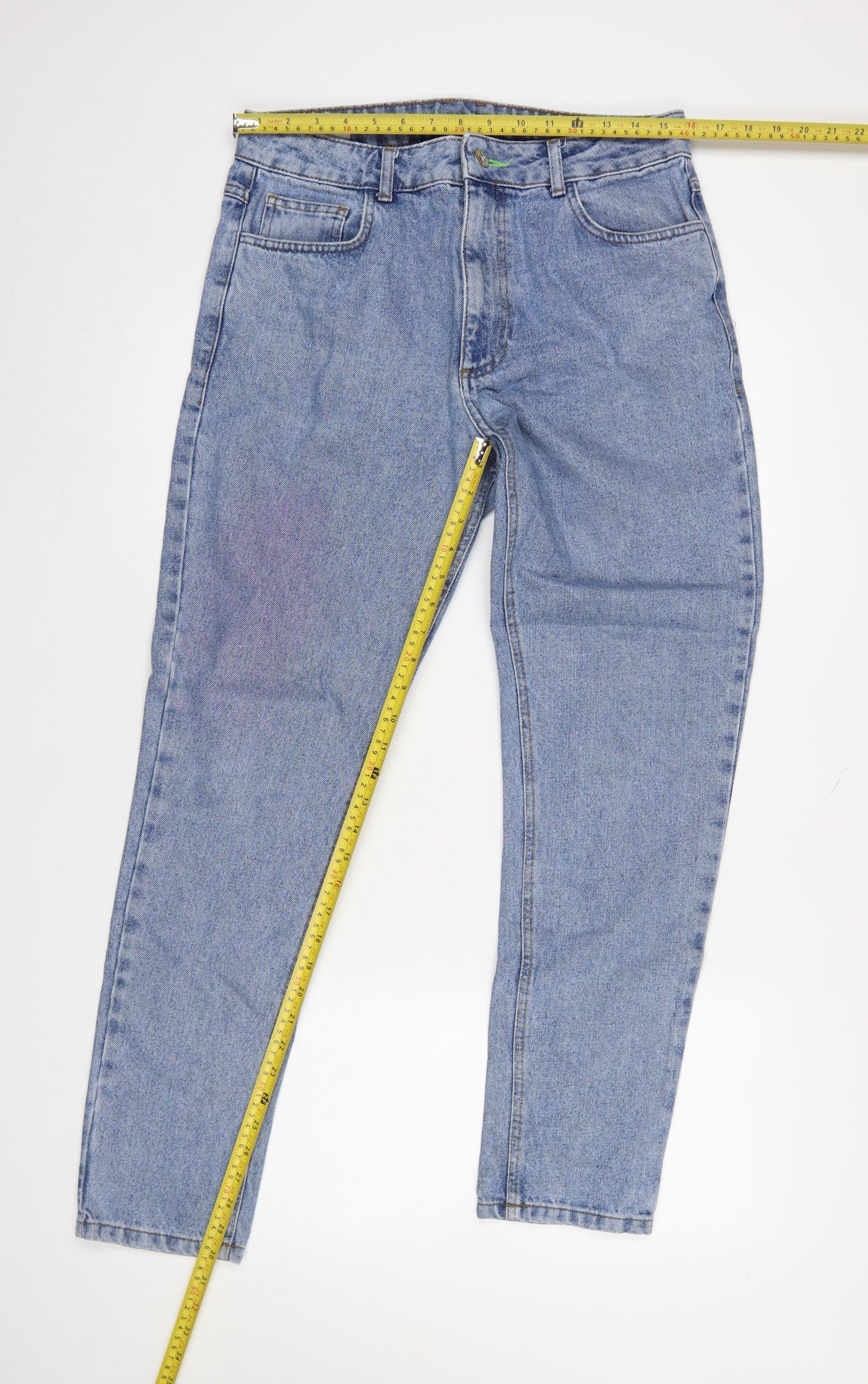 Collusion Men's Blue Tapered Jeans W32 L32 100% Cotton Denim