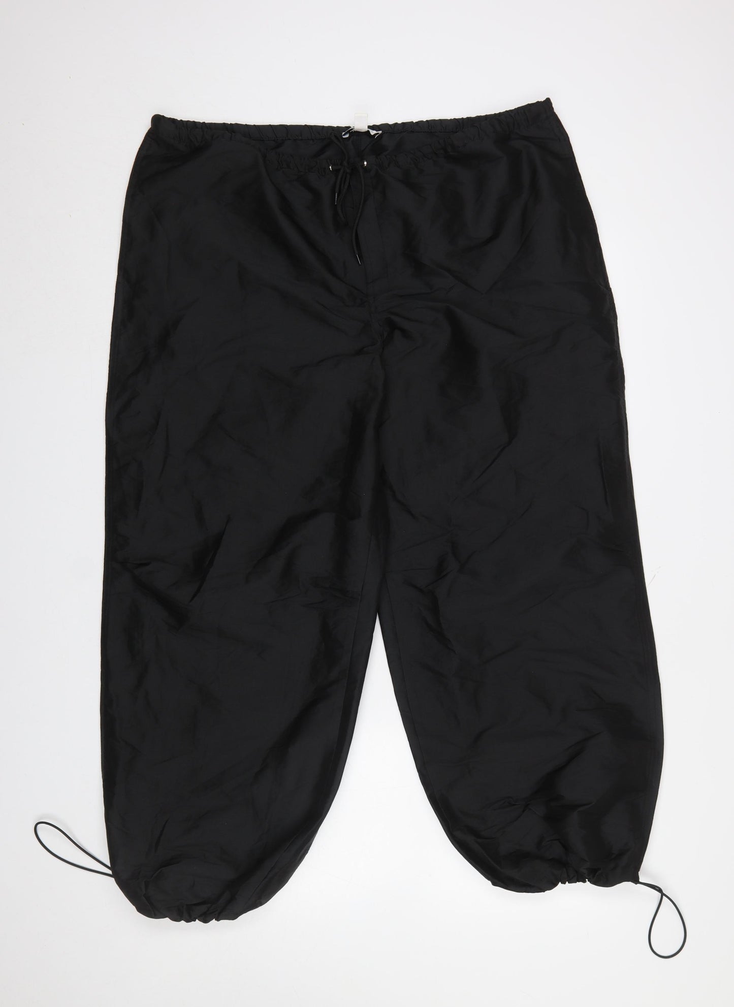 Topshop Women’s Black Jogger Trousers M 12-14 Polyester Lightweight