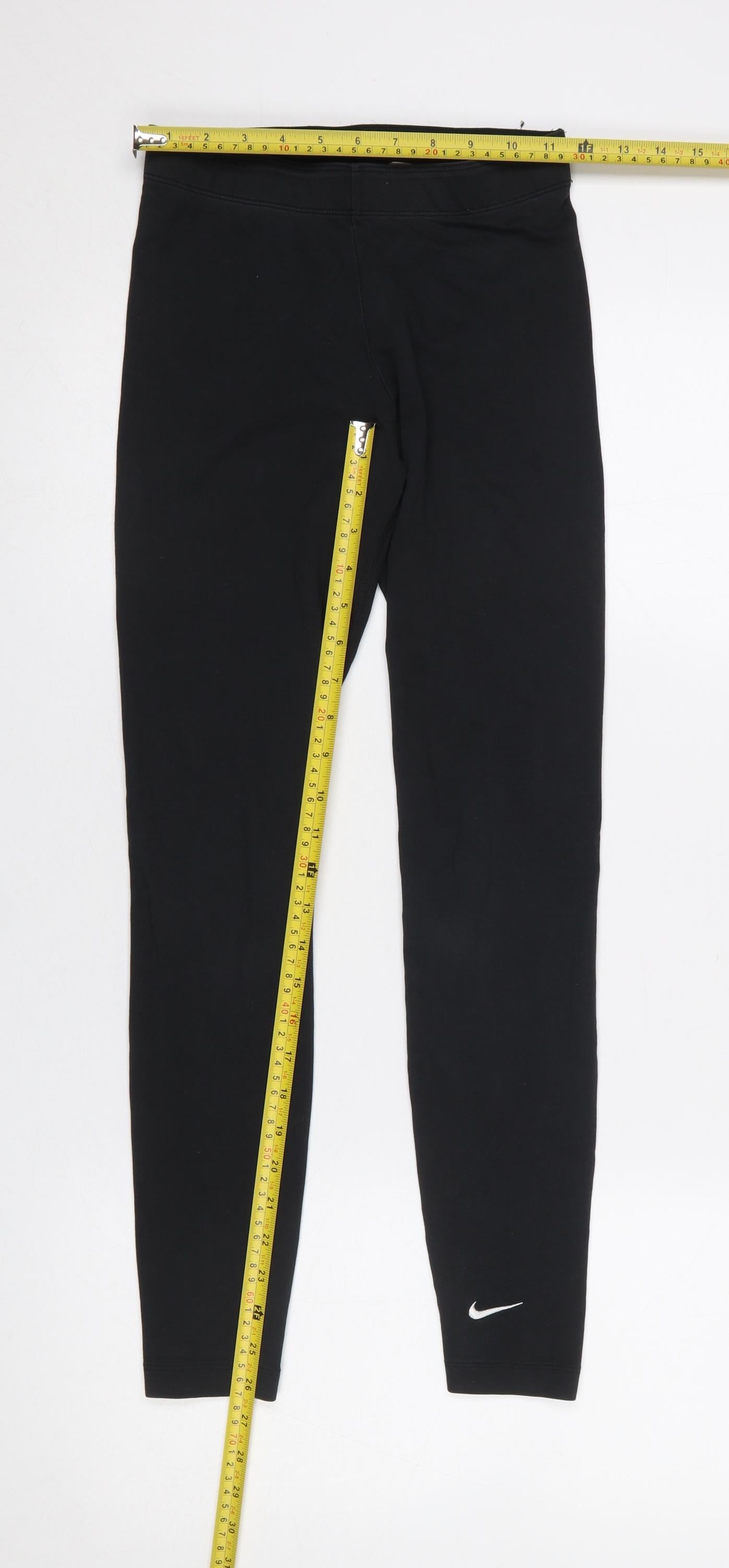 Nike Womens Black XS Leggings Cotton Blend Stretch Activewear Trousers